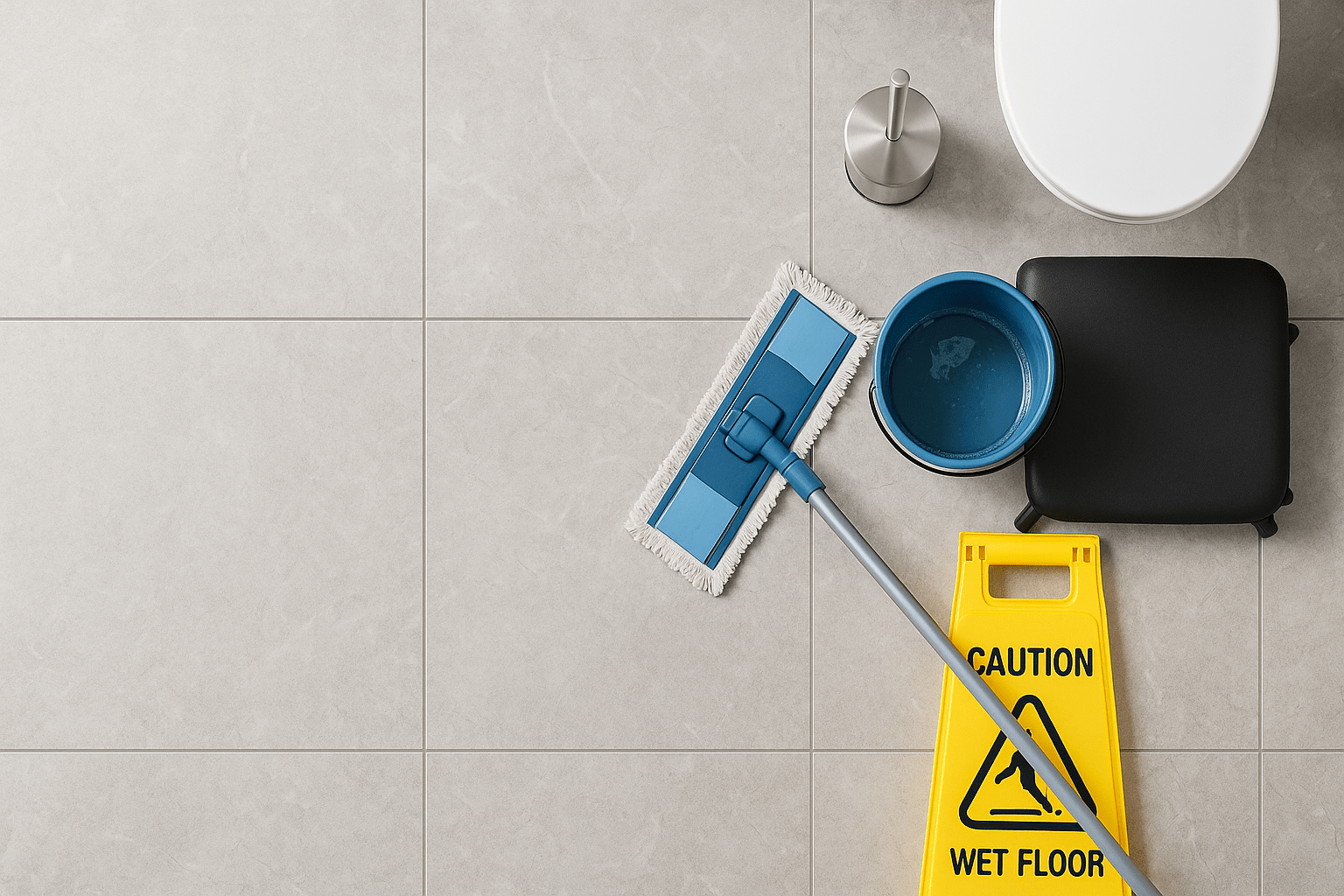 Professional cleaning staff
